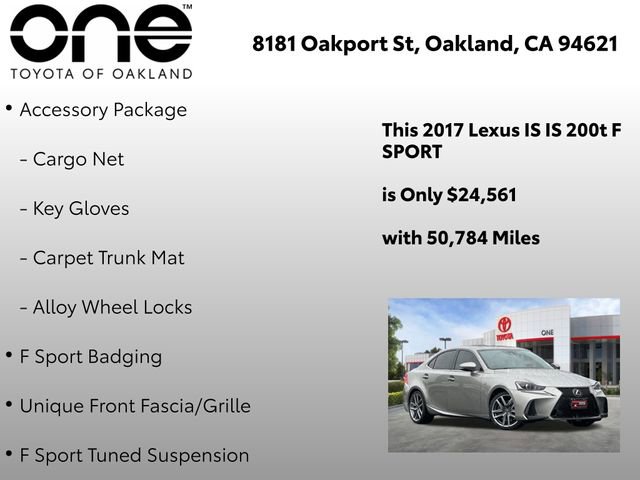 Used 2017 Lexus IS 200t F Sport w/ F Sport Package image 17