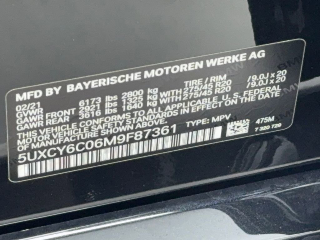 Used 2021 BMW X6 xDrive40i w/ M Sport Package image 60