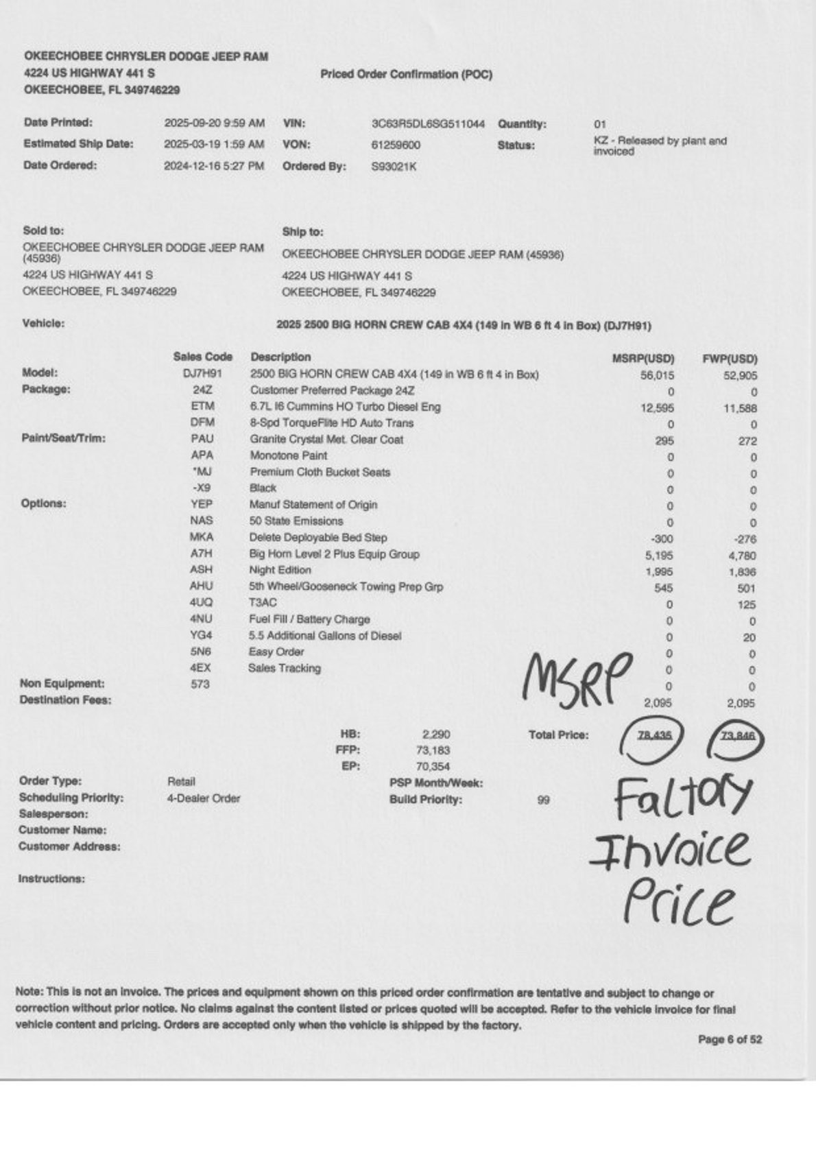 New 2025 RAM 2500 Big Horn image 2
