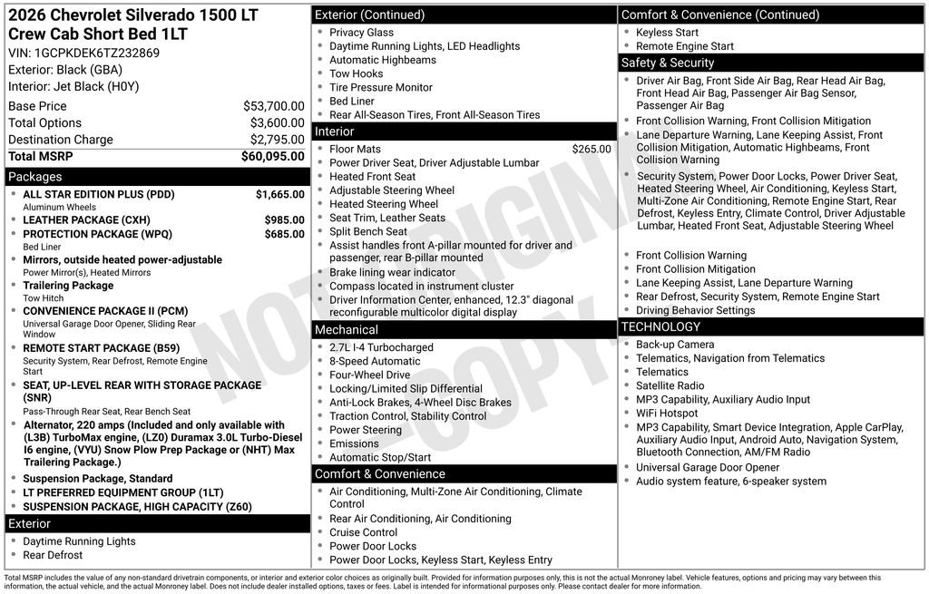 Certified 2026 Chevrolet Silverado 1500 LT w/ All Star Edition Plus AWD/4WD image 3