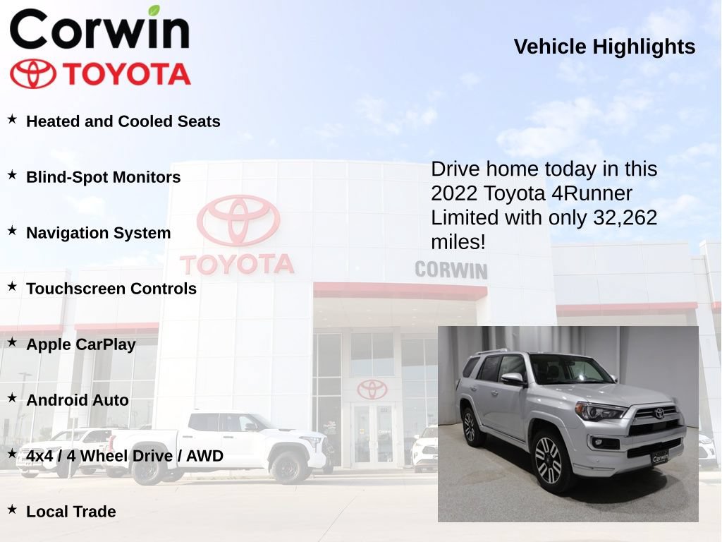 Used 2022 Toyota 4Runner Limited AWD/4WD image 6
