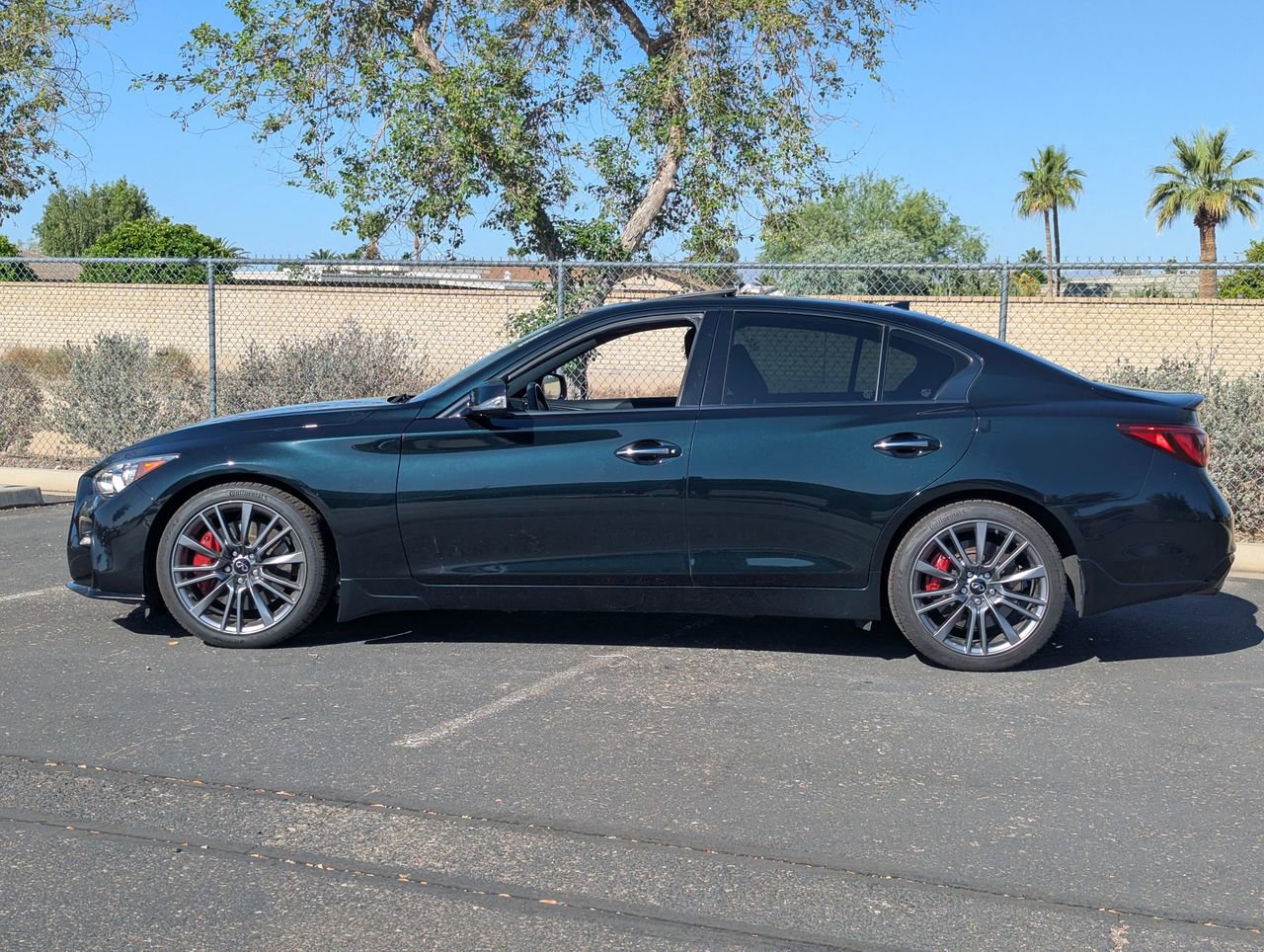Certified 2023 INFINITI Q50 Red Sport 400 w/ Black Opal Edition RWD image 3