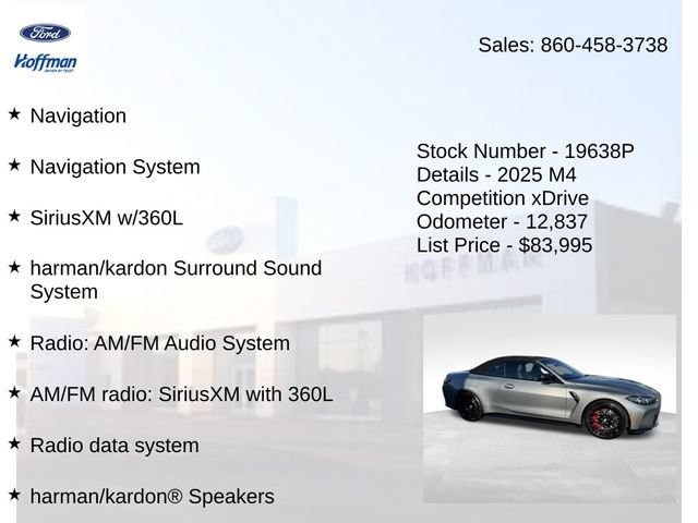 Used 2025 BMW M4 xDrive Competition w/ Executive Package AWD/4WD image 10