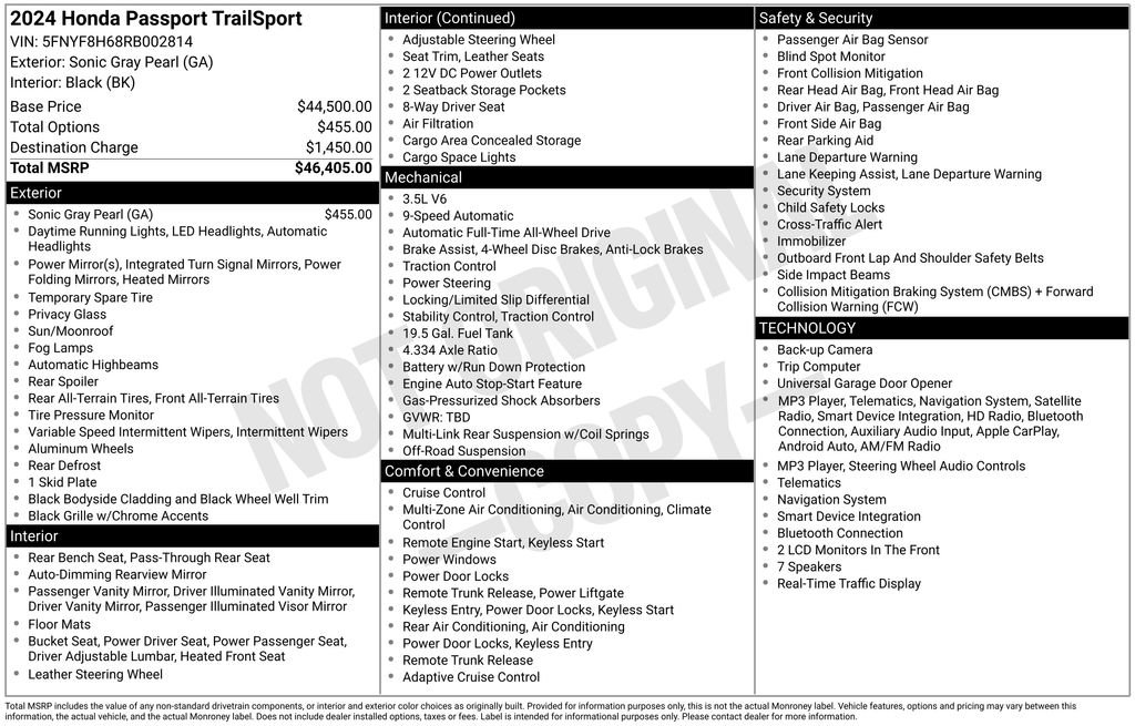 Used 2024 Honda Passport TrailSport image 40