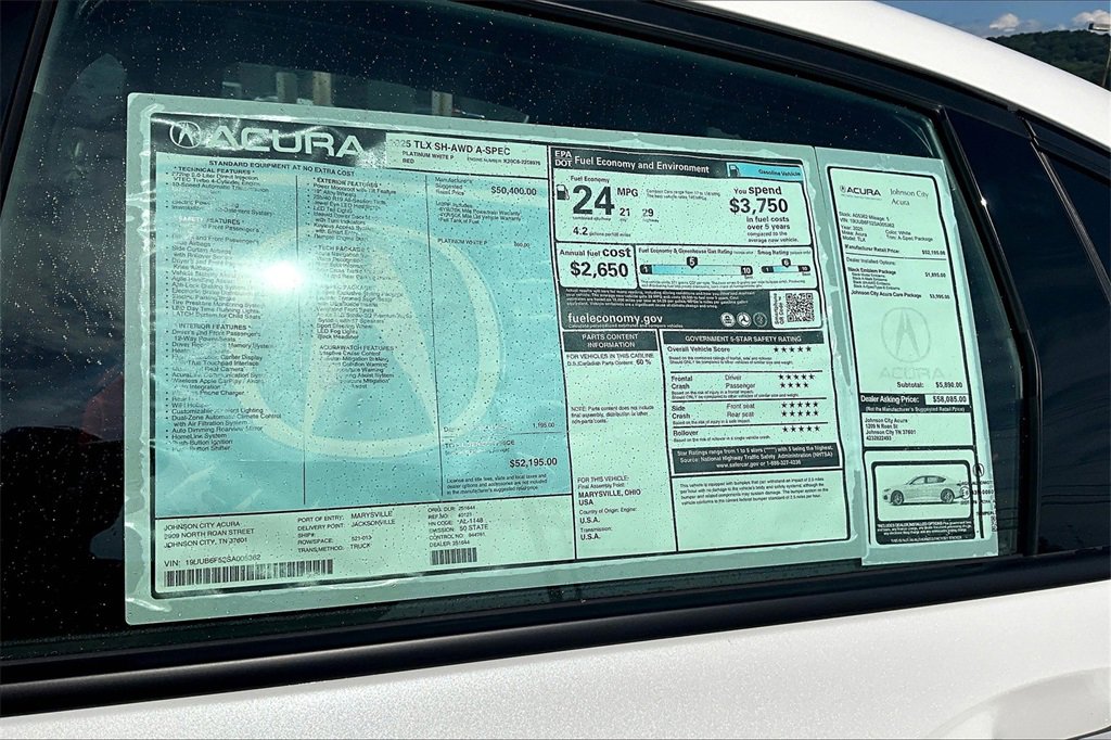 New 2025 Acura TLX SH-AWD w/ A-SPEC Pkg image 25