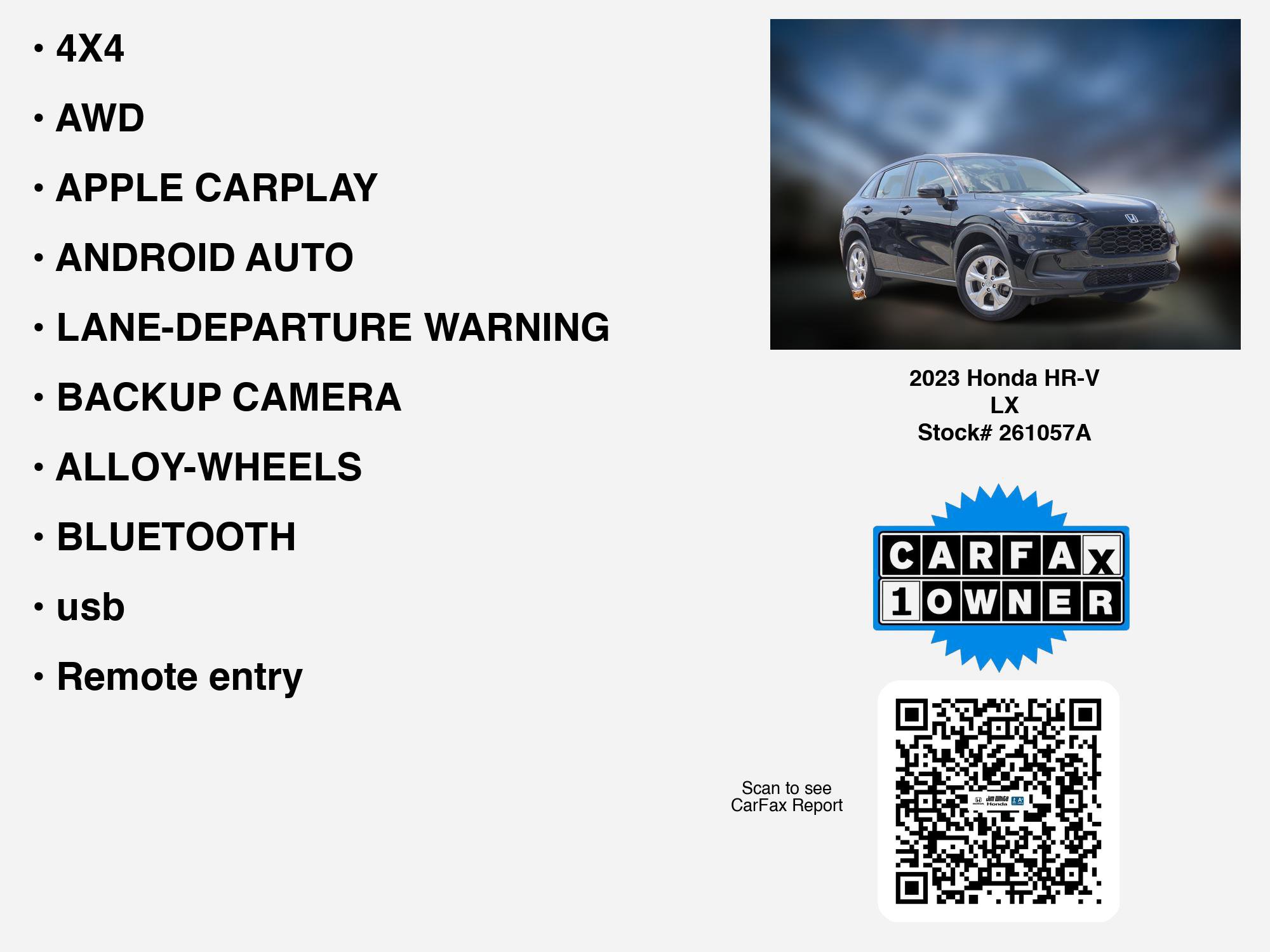 Certified 2023 Honda HR-V LX image 7