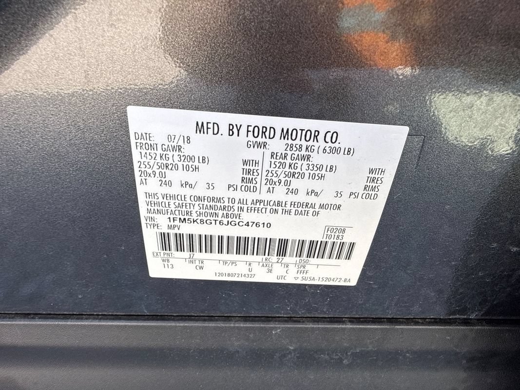Used 2018 Ford Explorer Sport w/ Equipment Group 401A AWD/4WD image 31