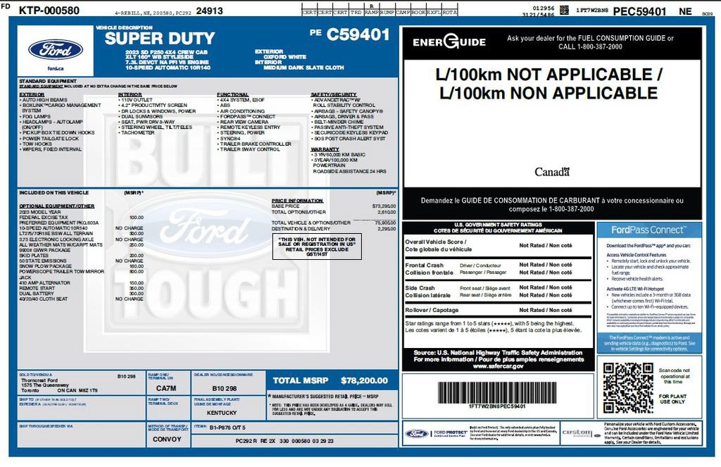 Used 2023 Ford F250 XLT w/ Snow Plow Prep Package image 4