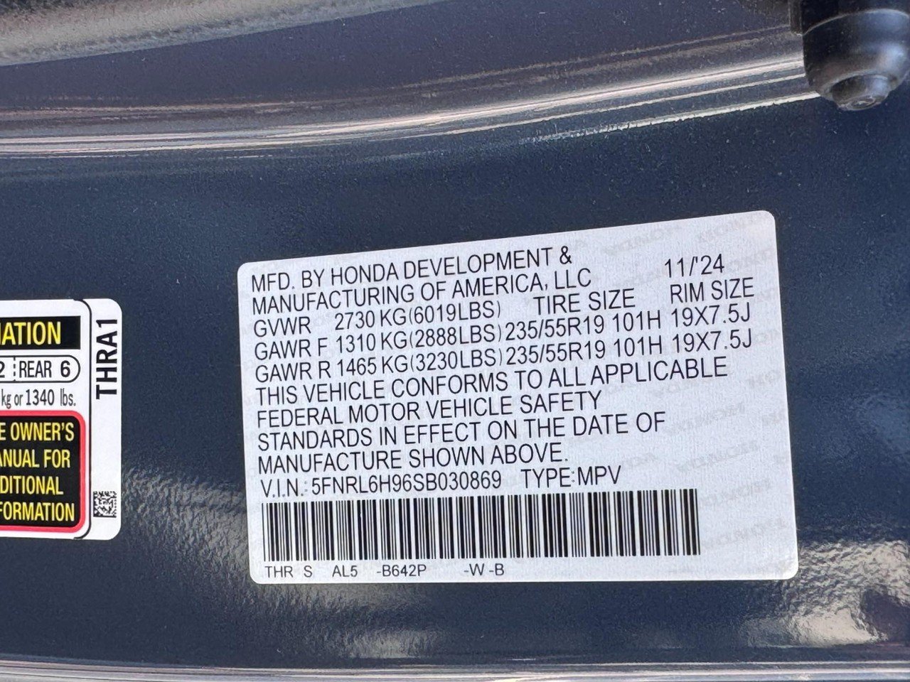 Certified 2025 Honda Odyssey Elite image 26