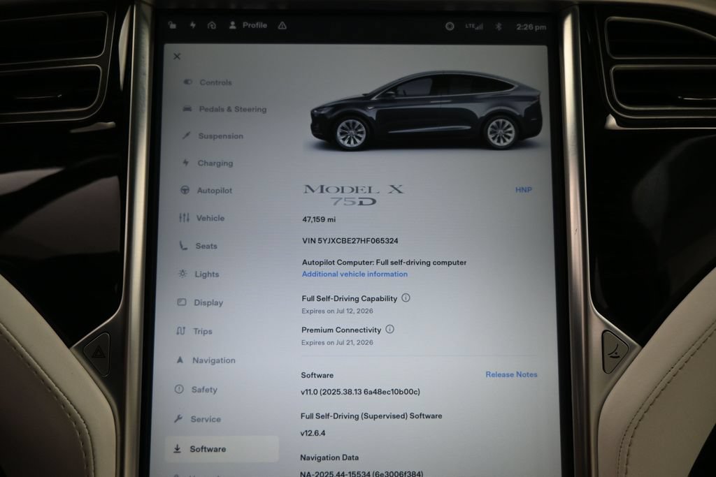 Used 2017 Tesla Model X 75D AWD/4WD image 15