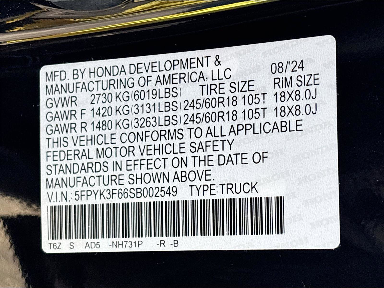 Used 2025 Honda Ridgeline TrailSport image 38