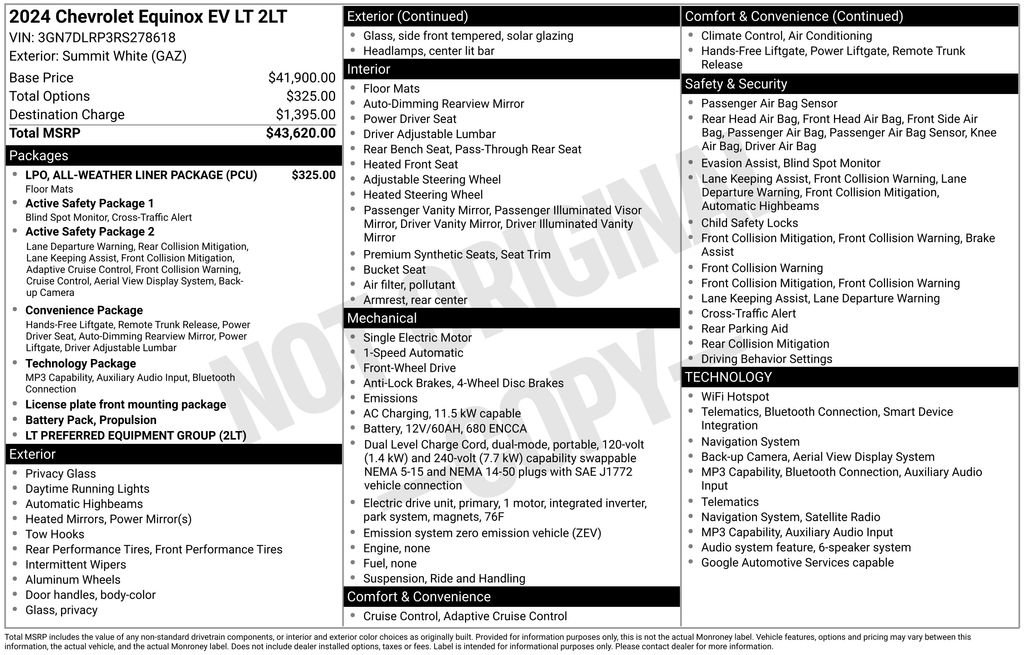 Used 2024 Chevrolet Equinox EV LT FWD image 14