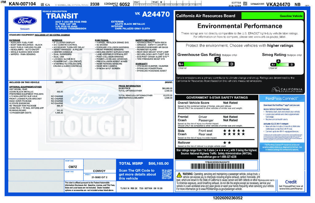 New 2027 Ford Transit 350 XL RWD image 4