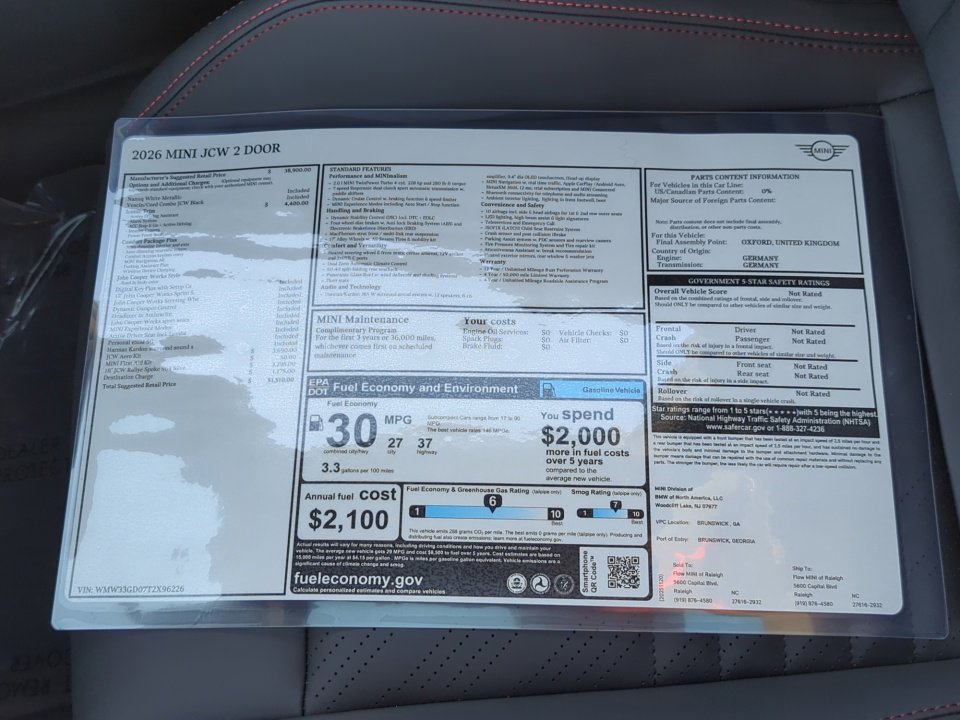 New 2026 MINI Cooper John Cooper Works image 33