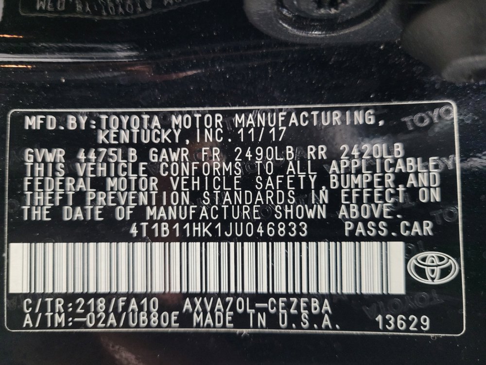 Used 2018 Toyota Camry FWD image 33