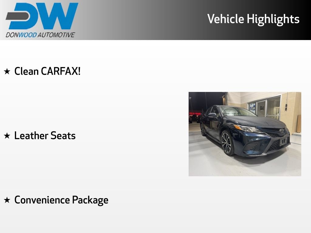 Used 2018 Toyota Camry SE w/ Convenience Package FWD image 3