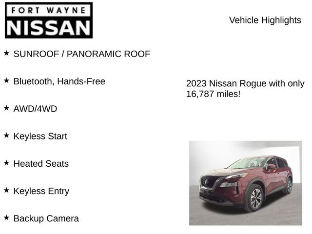 Used 2023 Nissan Rogue SV w/ SV Premium B Package image 8