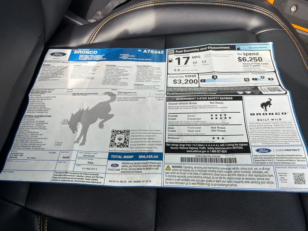 Used 2024 Ford Bronco Badlands AWD/4WD image 39