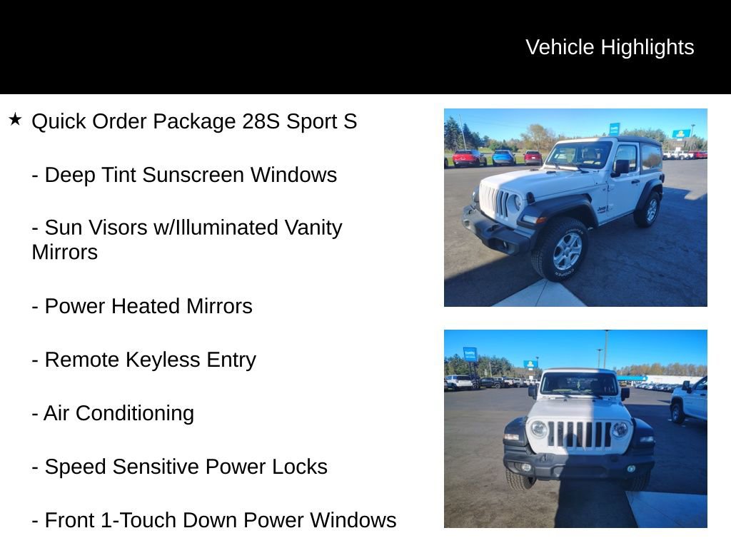 Used 2019 Jeep Wrangler Sport AWD/4WD image 4