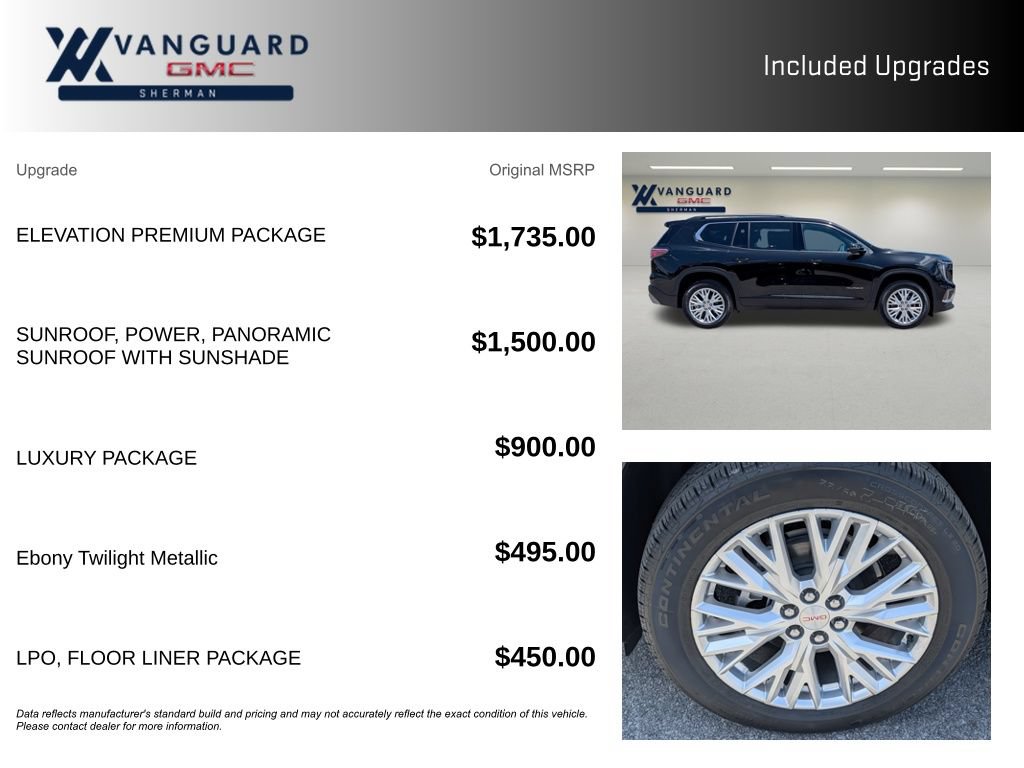 New 2026 GMC Acadia Elevation w/ Elevation Premium Package FWD image 9