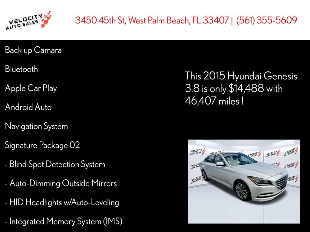 Used 2015 Hyundai Genesis 3.8 w/ Option Group 03 image 32