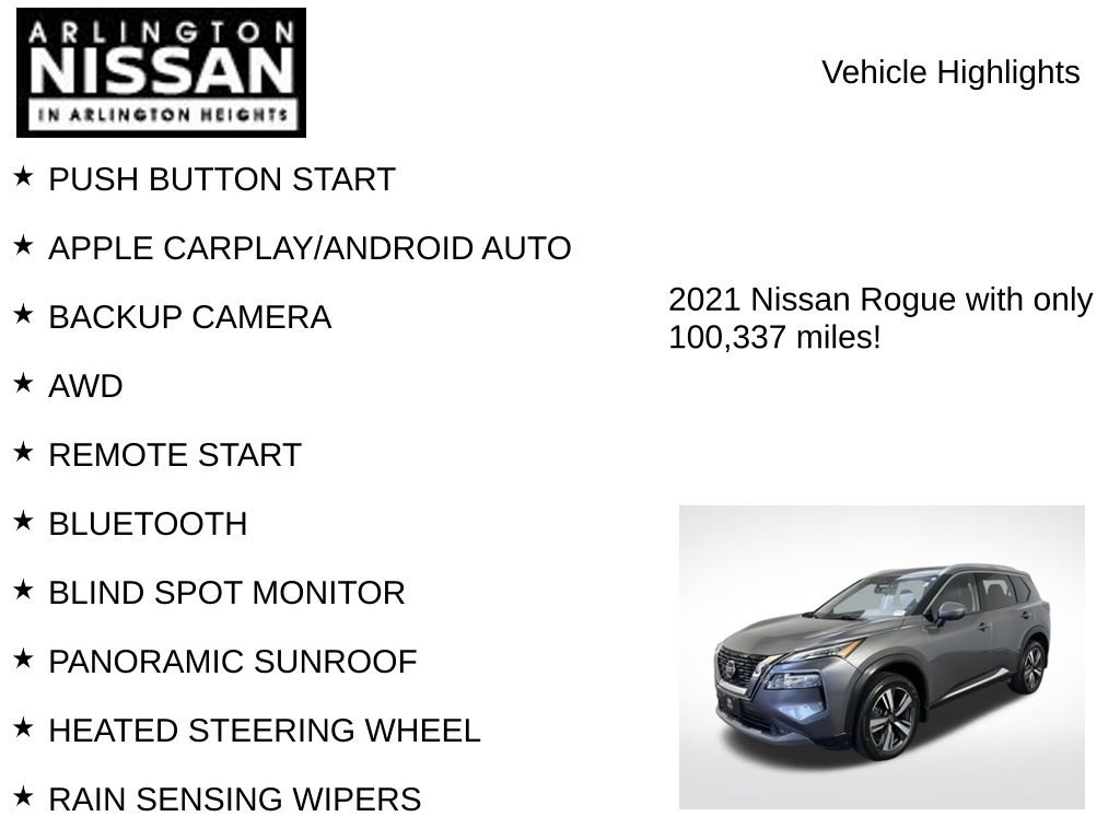 Used 2021 Nissan Rogue SL w/ Premium Package AWD/4WD image 7