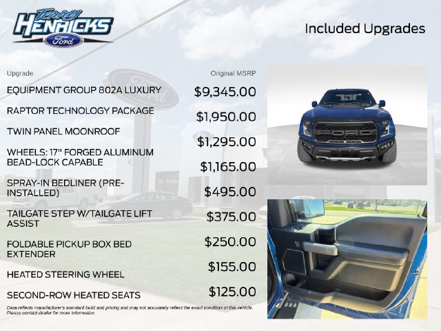 Used 2017 Ford F150 Raptor w/ Equipment Group 802A Luxury AWD/4WD image 7