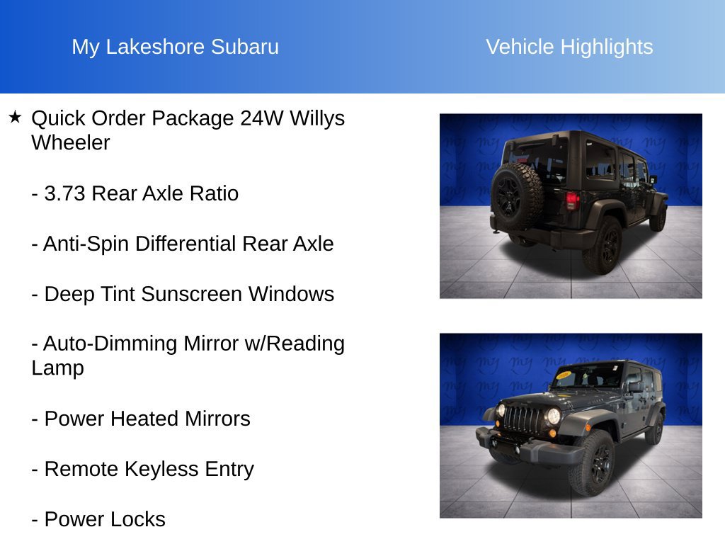 Used 2016 Jeep Wrangler Unlimited Sport AWD/4WD image 11