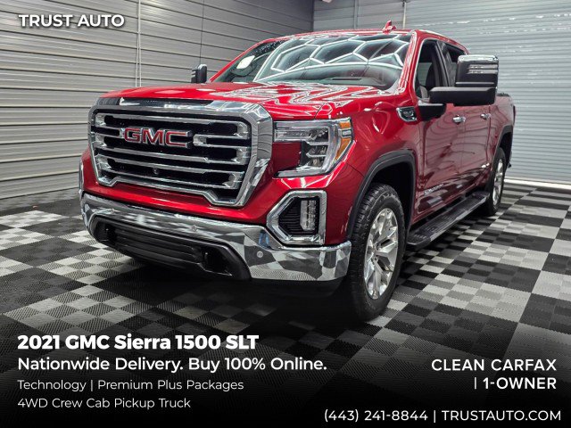 Used 2021 GMC Sierra 1500 SLT w/ SLT Premium Plus Package AWD/4WD image 1
