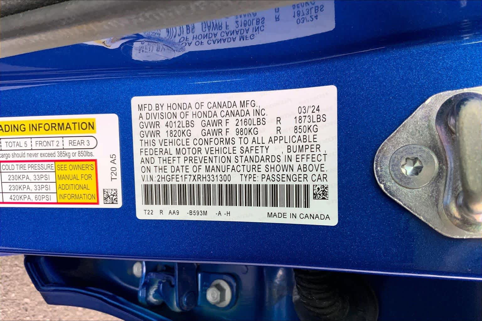 Used 2024 Honda Civic EX image 34