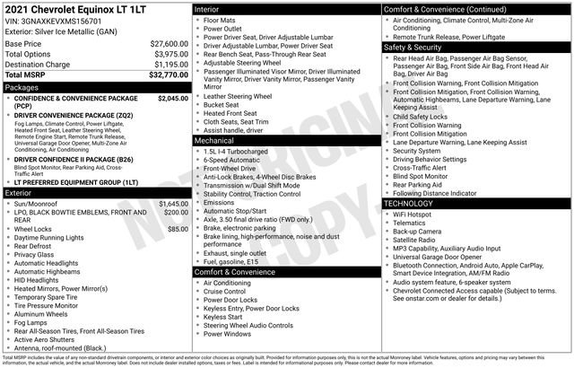 Used 2021 Chevrolet Equinox LT FWD image 16