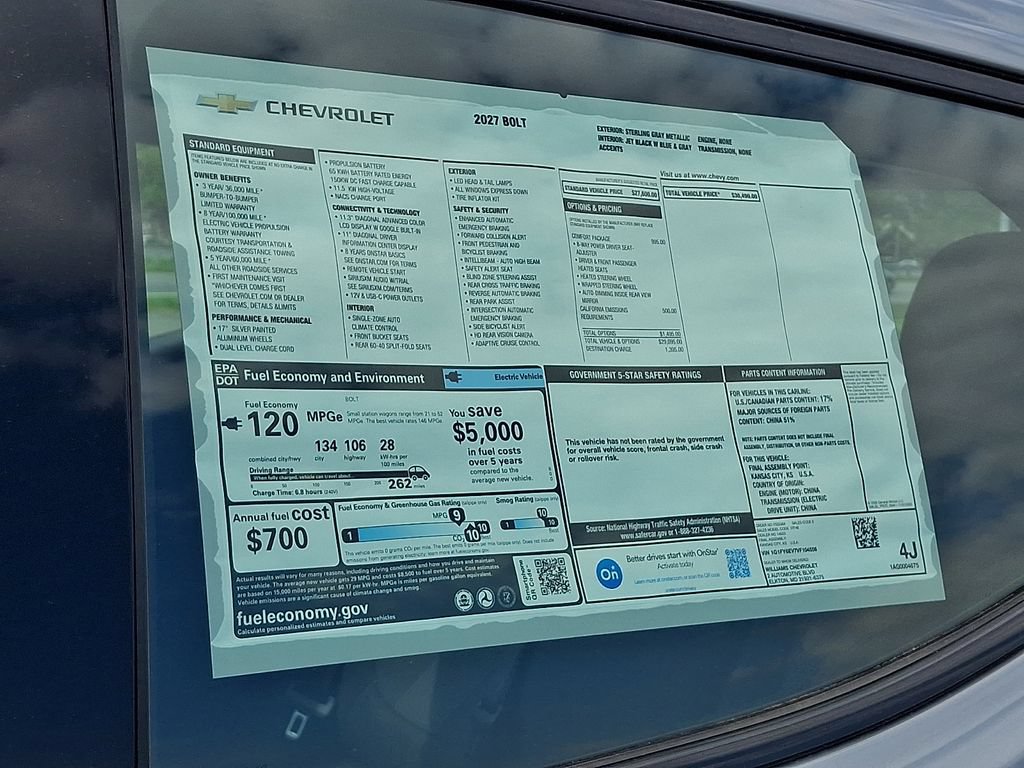 New 2027 Chevrolet Bolt LT w/ Comfort Package FWD image 19