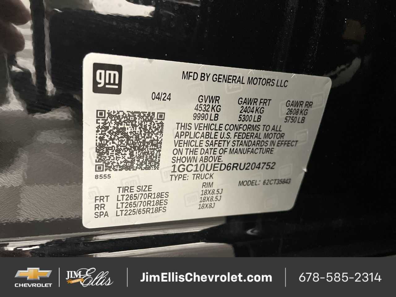 New 2024 Chevrolet Silverado EV W/T image 64