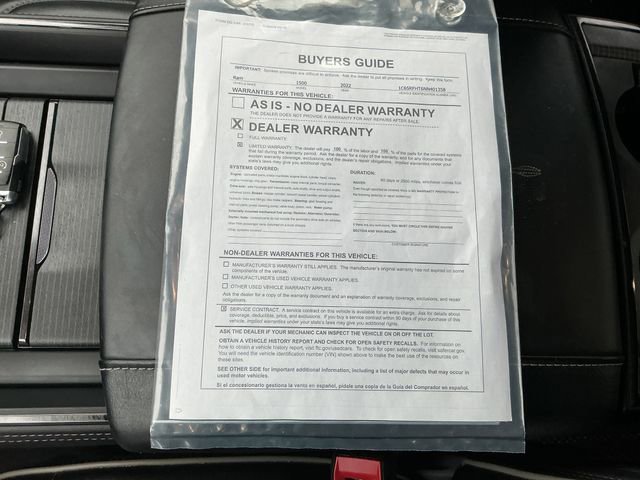 Used 2022 RAM 1500 Limited w/ Body-Colour Bumper Group image 56