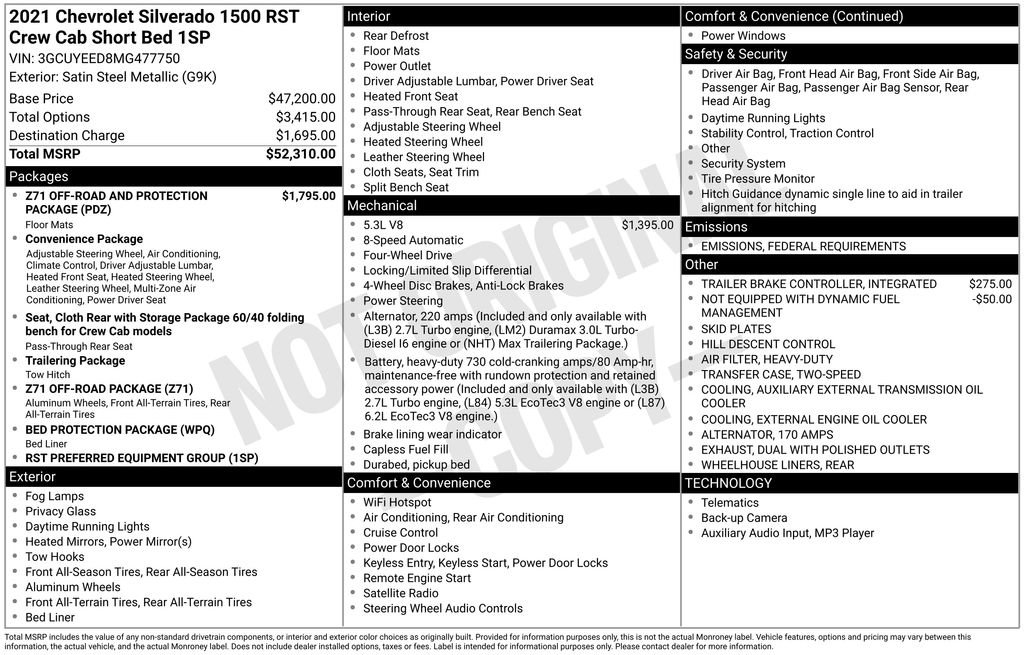 Used 2021 Chevrolet Silverado 1500 RST image 15