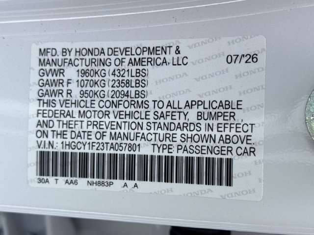 New 2026 Honda Accord LX image 19