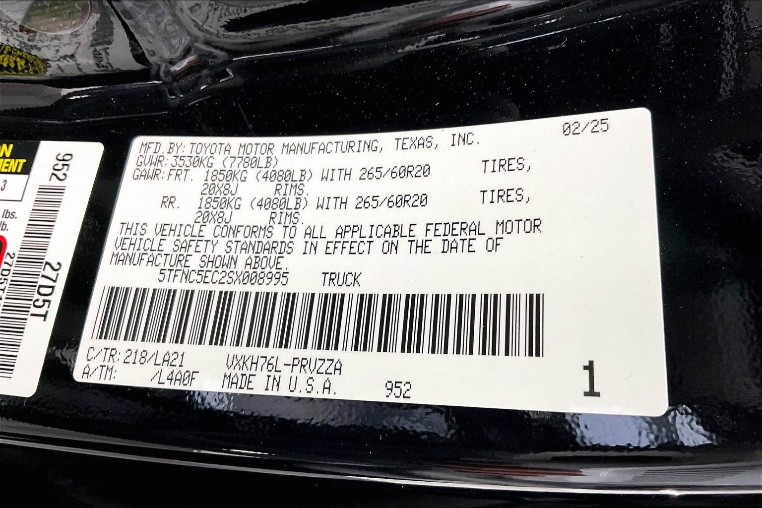 New 2025 Toyota Tundra Platinum AWD/4WD image 20
