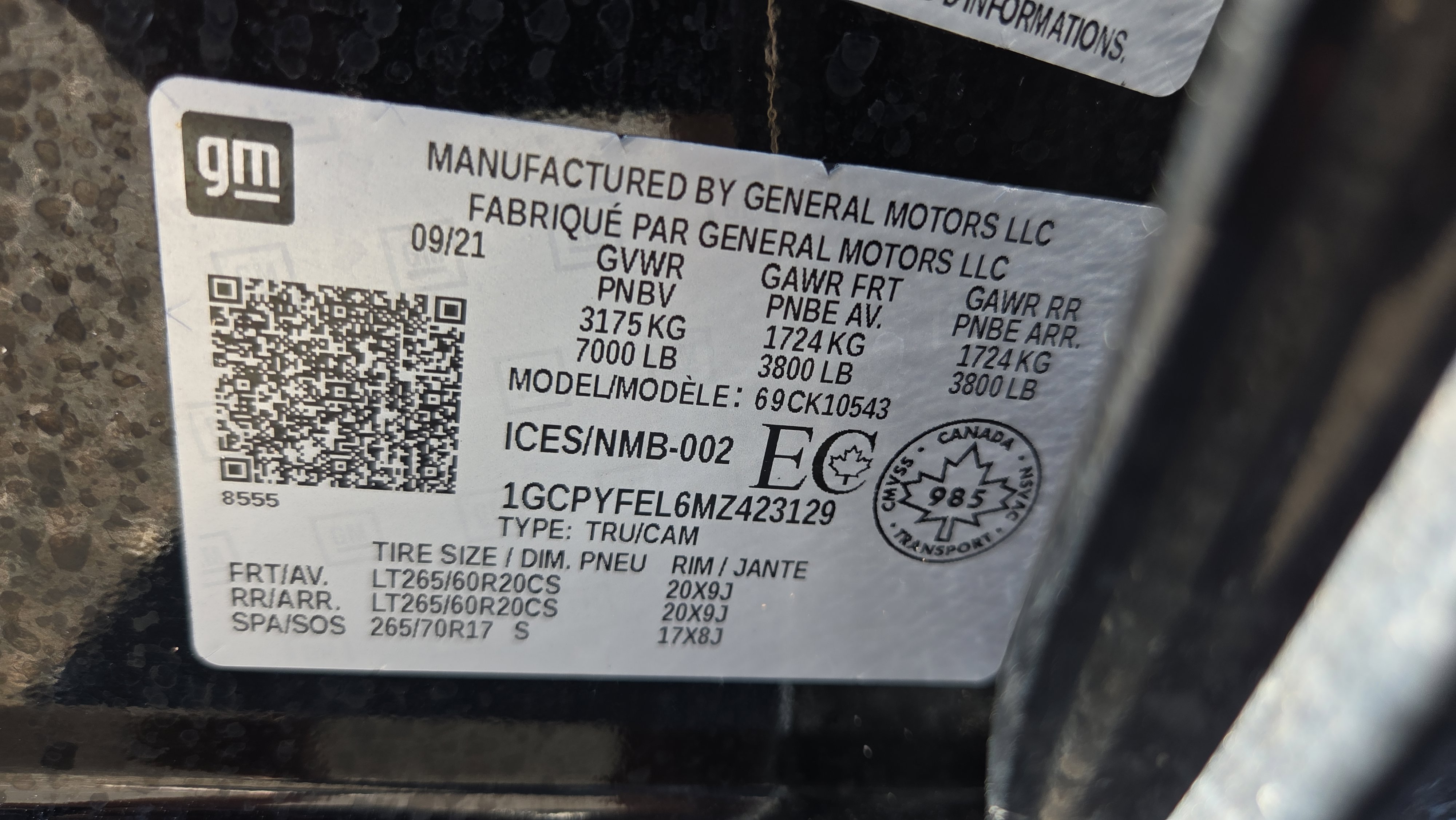 Used 2021 Chevrolet Silverado 1500 LT Trail Boss w/ Bed Protection Package image 31