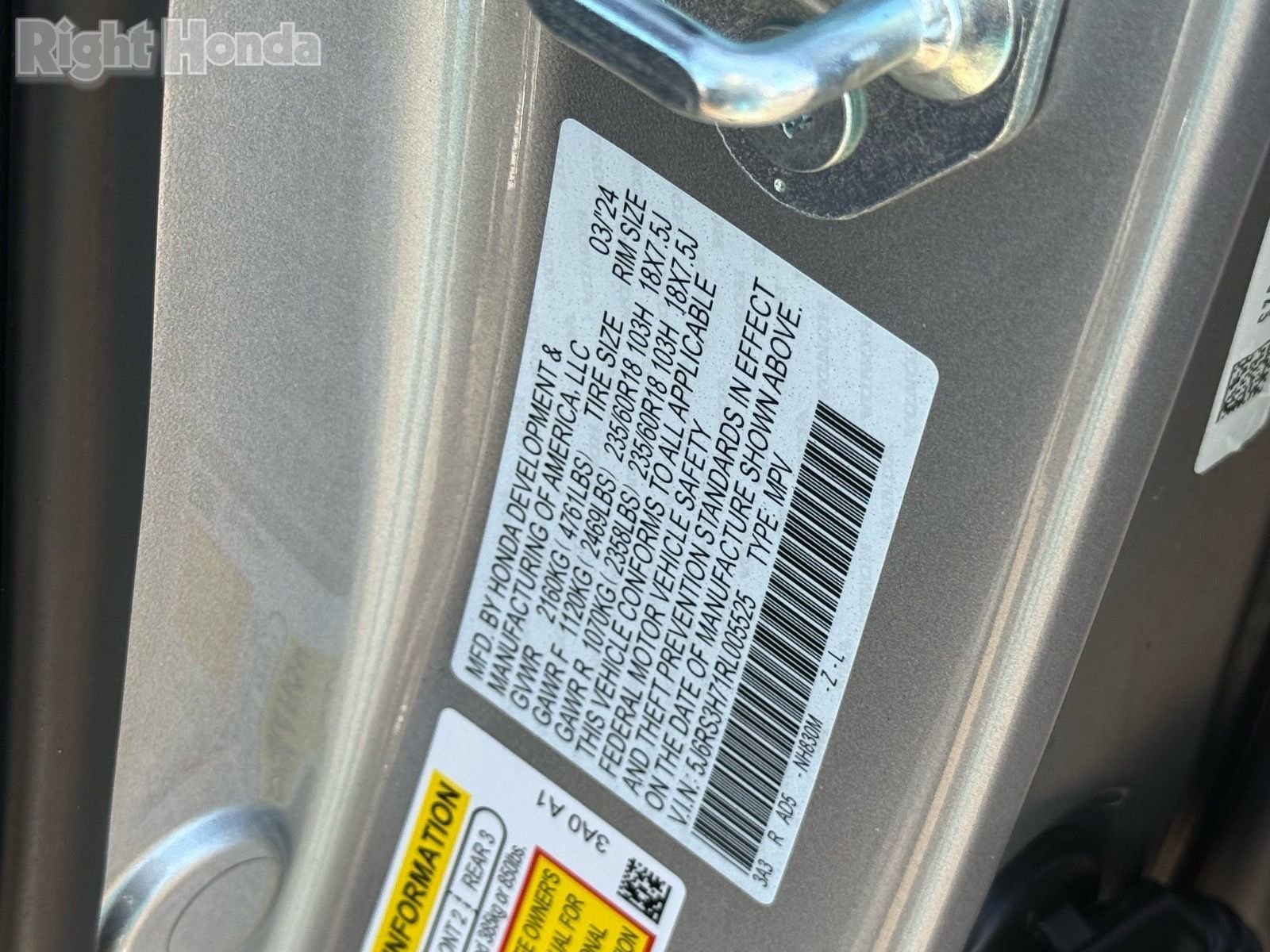 Certified 2024 Honda CR-V EX-L image 35