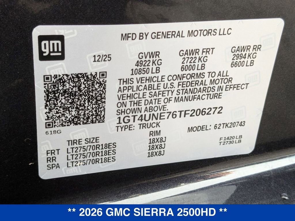 New 2026 GMC Sierra 2500 SLT w/ SLT Convenience Package image 39