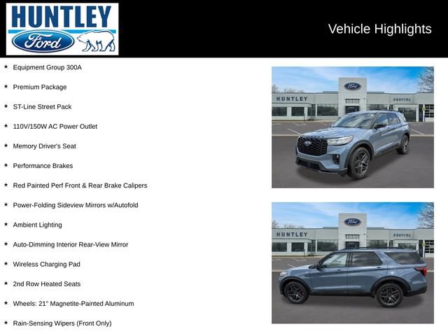 Certified 2025 Ford Explorer ST-Line w/ Premium Package AWD/4WD image 2