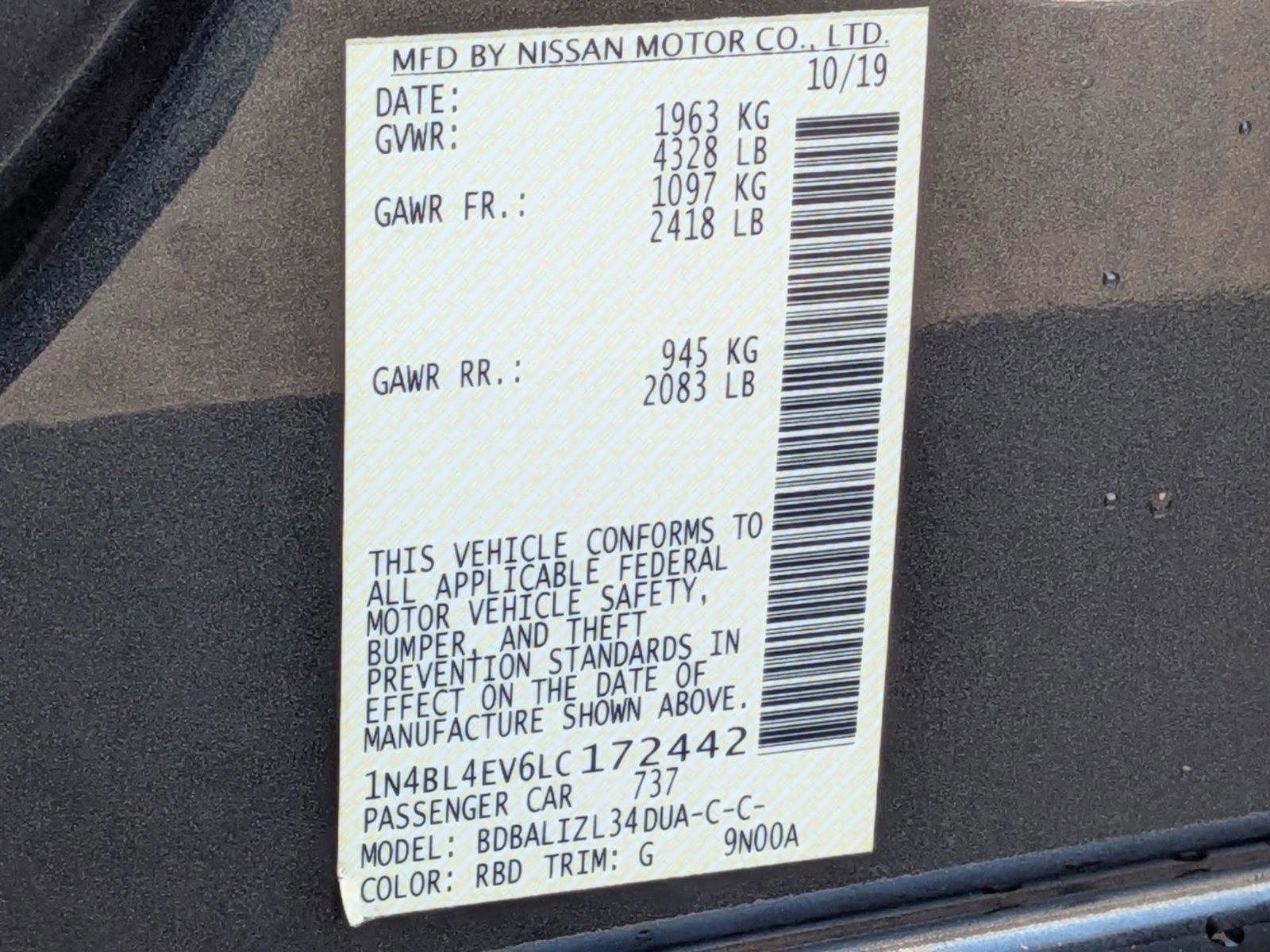Used 2020 Nissan Altima 2.5 SL FWD image 25