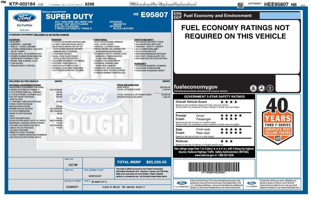 Used 2017 Ford F250 Lariat w/ Lariat Value Package AWD/4WD image 38