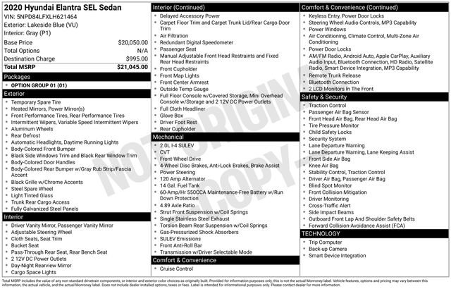 Used 2020 Hyundai Elantra SEL image 14