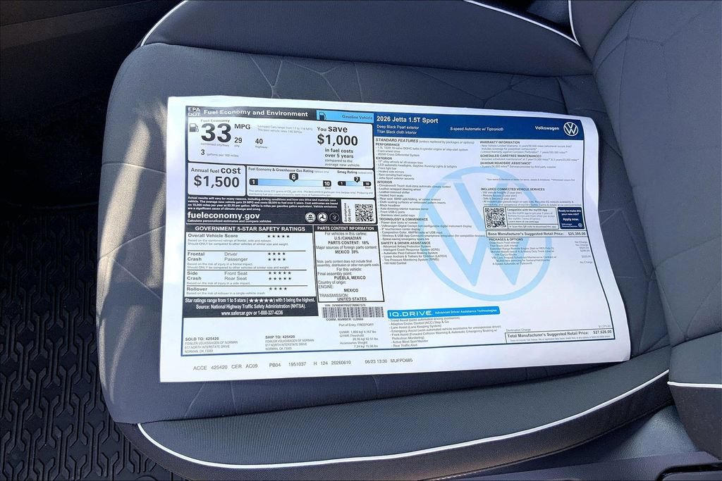 New 2026 Volkswagen Jetta Sport FWD image 14