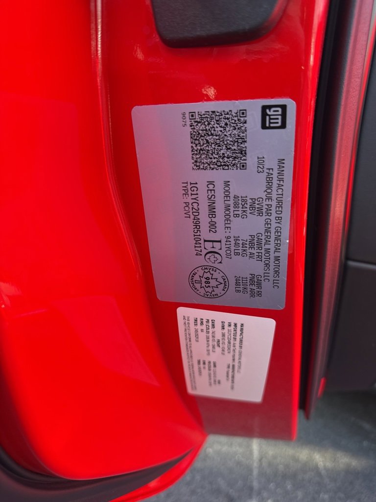 Used 2024 Chevrolet Corvette Stingray Premium Cpe w/ 3LT image 37