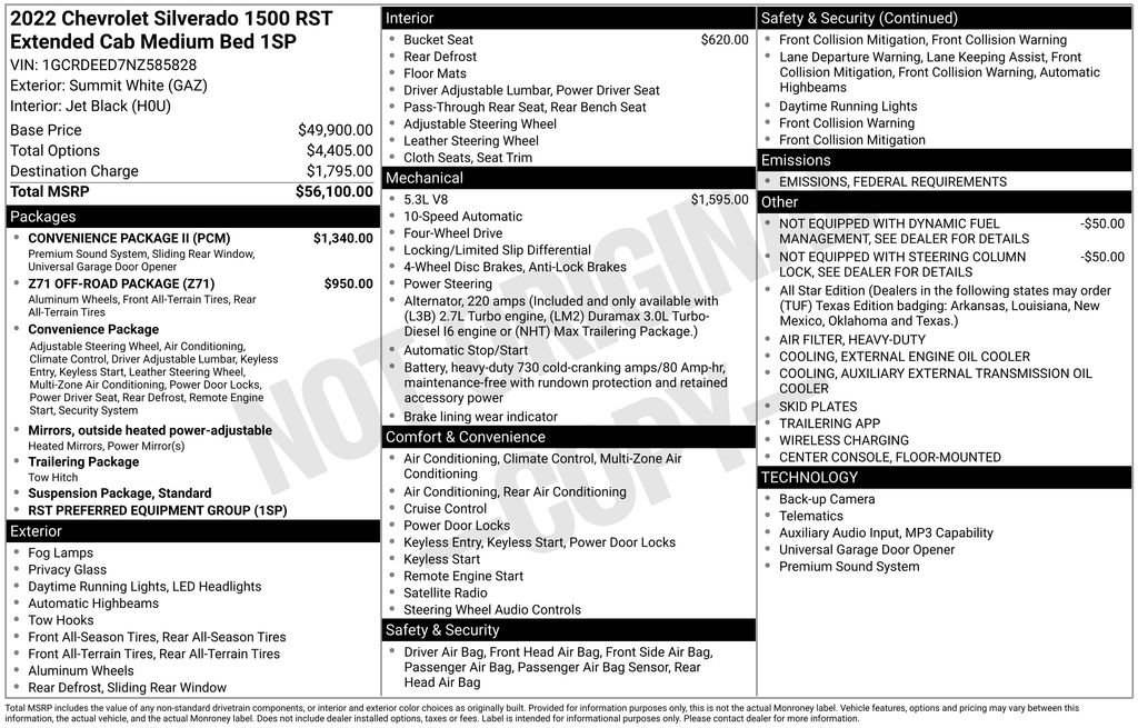 Certified 2022 Chevrolet Silverado 1500 RST w/ Convenience Package II image 11