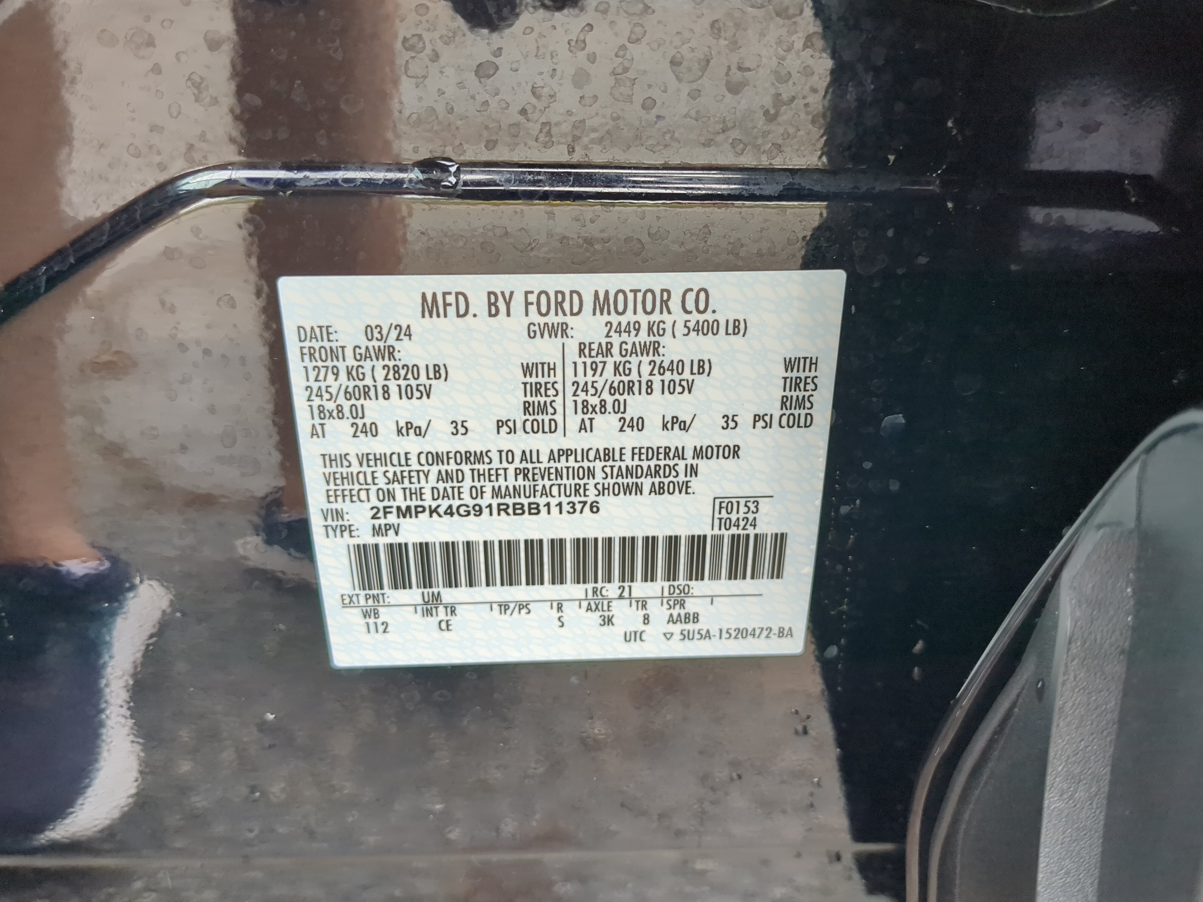 Certified 2024 Ford Edge SE AWD/4WD image 26