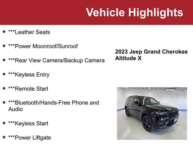 Used 2023 Jeep Grand Cherokee Altitude image 2