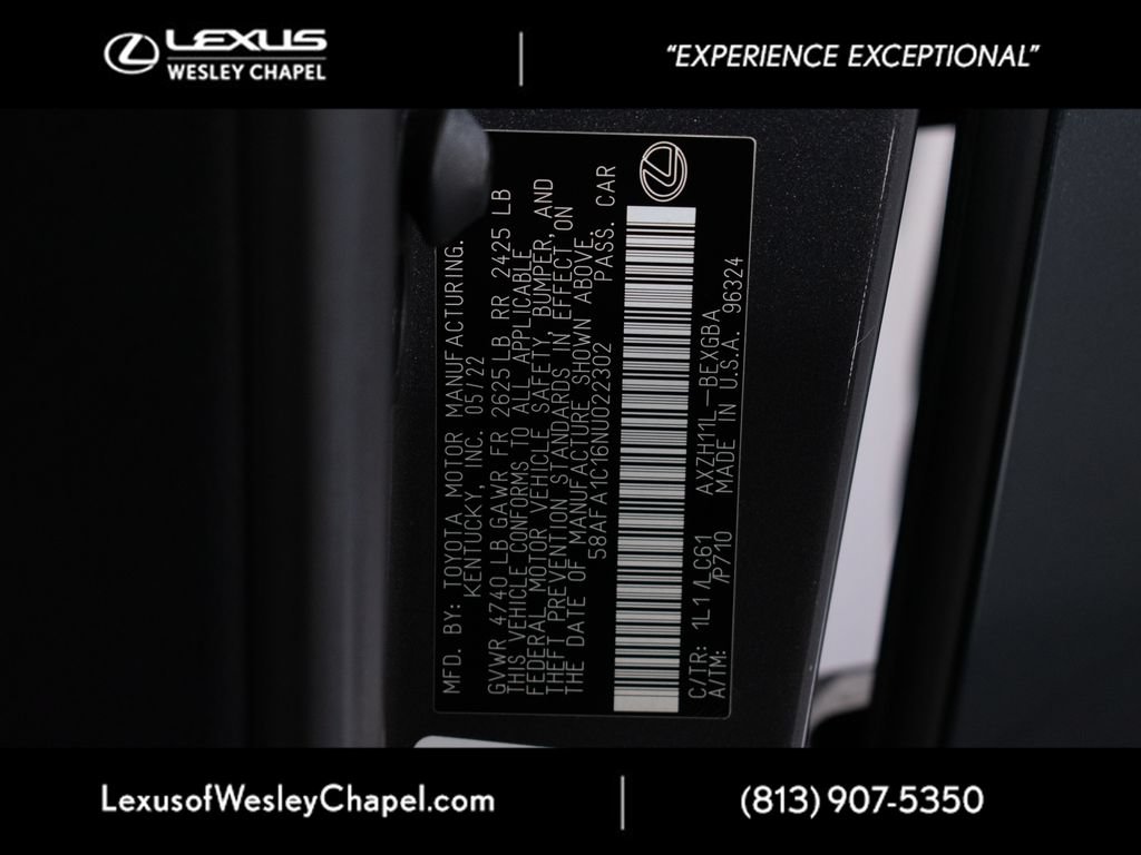 Certified 2022 Lexus ES 300h Ultra Luxury w/ Accessory Package 2 FWD image 25